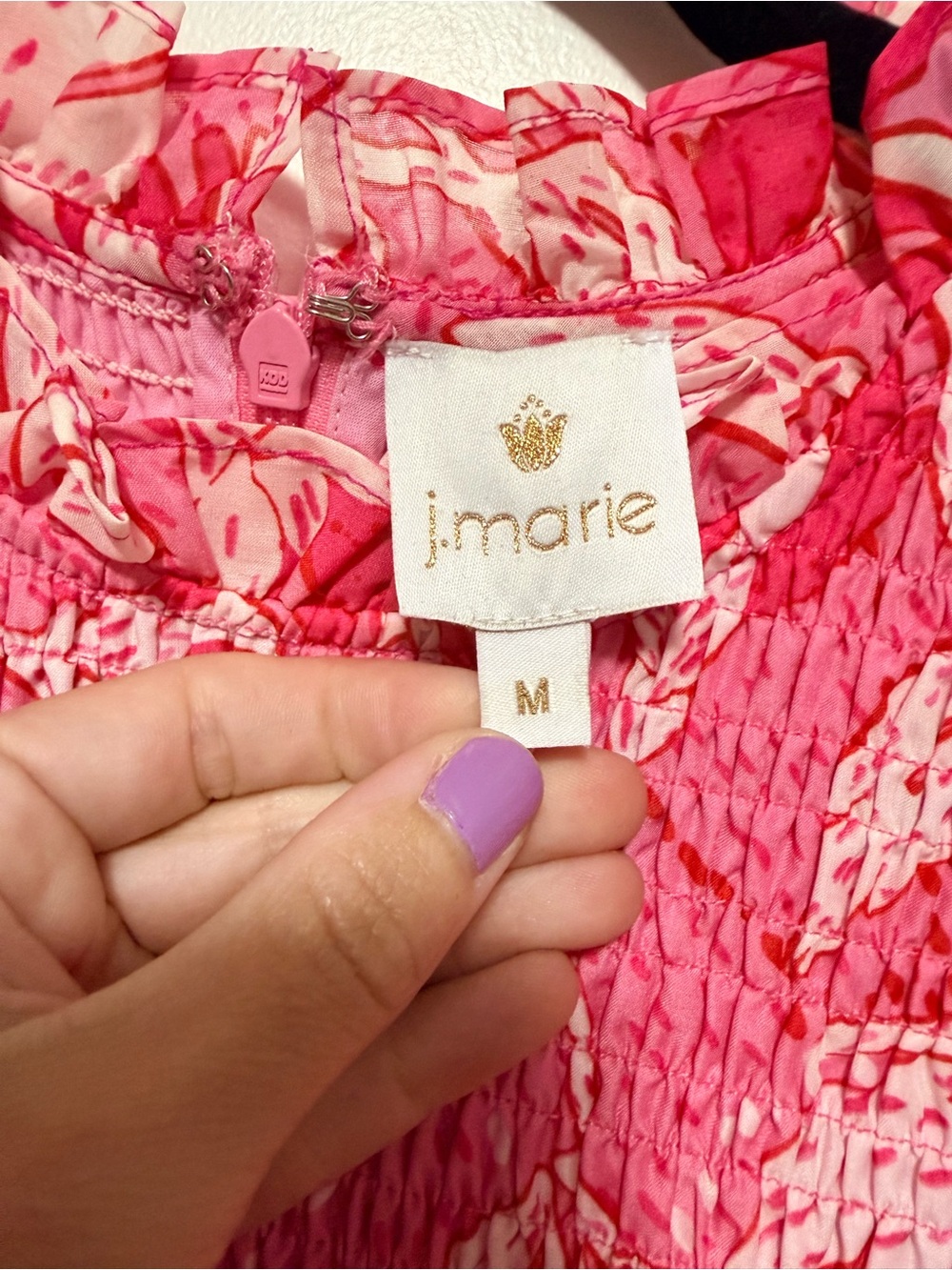 Pink Floral Ruffle Short-Sleeve Dress - Picture 2 of 5